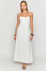 Kayla White Maxi Dress