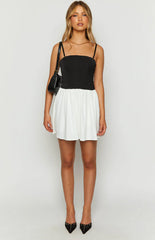 Draven Black And White Corset Mini Dress