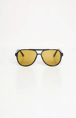 Otra Eyewear Stevie Black Aviator Sunglasses