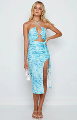 Morena Blue Midi Dress