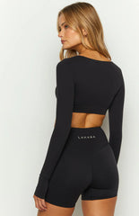 Lahana Chi Chi Black Long Sleeve Top