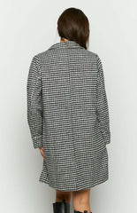 Shila Black and White Check Jacket