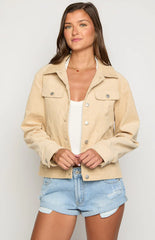 Hugo Cream Cord Western Jacket
