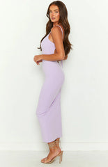 Novah Lilac Midi Dress