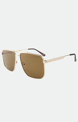 Otra Eyewear Sorrento Brown/Gold Aviator Sunglasses