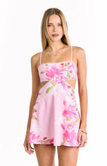 Josie Pink Floral Mini Dress