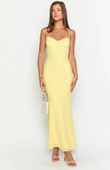 Sonia Yellow Maxi Dress