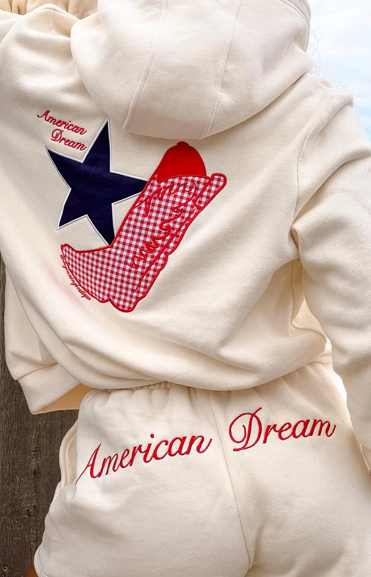Beginning Cream American Dream Hoodie