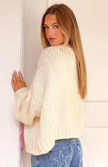 Hattie Cream Knit Cardigan