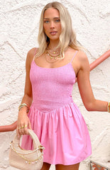 Sharmane Pink Mini Dress