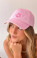 Hibiscus Pink Washed Cap