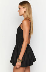 Sharmane Black Mini Dress