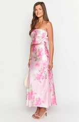 Genevieve Pink Floral Print Top