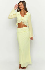 Rarmi Yellow Maxi Skirt