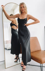 Taleah Cut Out Maxi Dress Black