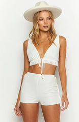 Starstruck White Crop Top