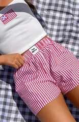 Brad Red Stripe Boxer Shorts