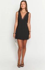 Oblivion Black Polka Dot Mini Dress
