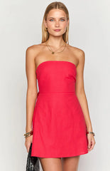 Love Parade Red Strapless Mini Dress