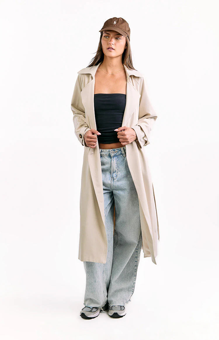 Orla Cream Belted Trench Coat