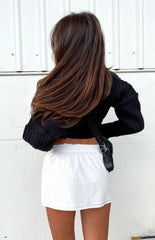 Maven White Mini Skirt