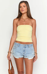 Lindsay Light Wash Denim Shorts