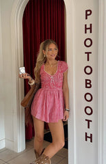 Raldo Red Gingham Playsuit