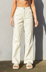 Allira Cream Carpenter Pants
