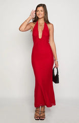 Raymin Red Maxi Dress