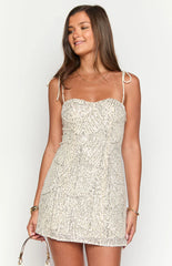 Penny Lane Silver Sequin Mini Dress