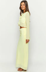 Rarmi Yellow Maxi Skirt
