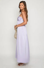 Maiana Lilac Strapless Maxi Dress