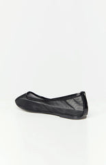 Therapy Arlo Black Crinkle Patent PU Ballet Flats