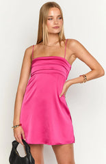 Chantell Hot Pink Mini Dress