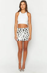 Zane Silver Star Mini Skirt