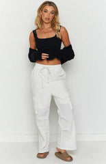 Briar White Cargo Pants