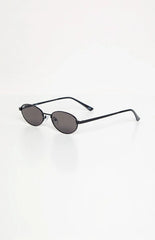Otra Eyewear Rosie Black Oval Sunglasses
